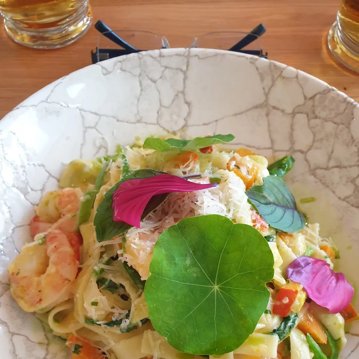 Tagliatelle Mit Garnelen