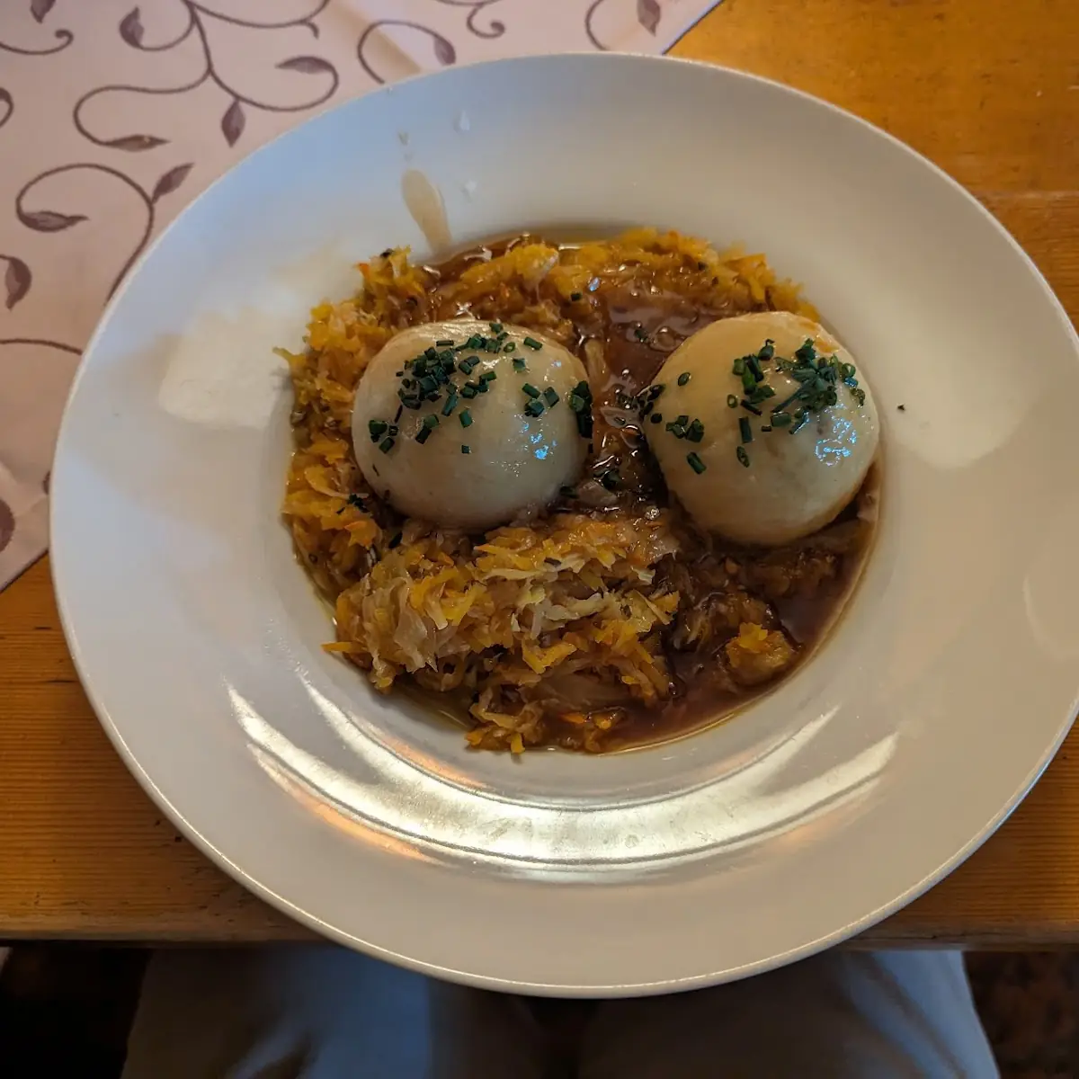 Grammelknödel Mit Kürbiskraut