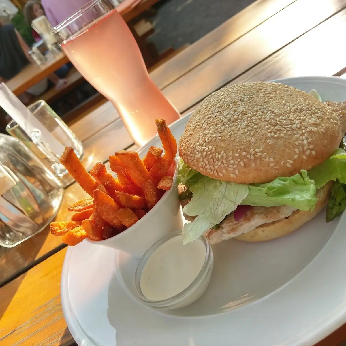 Spargel Putenbrust Burger