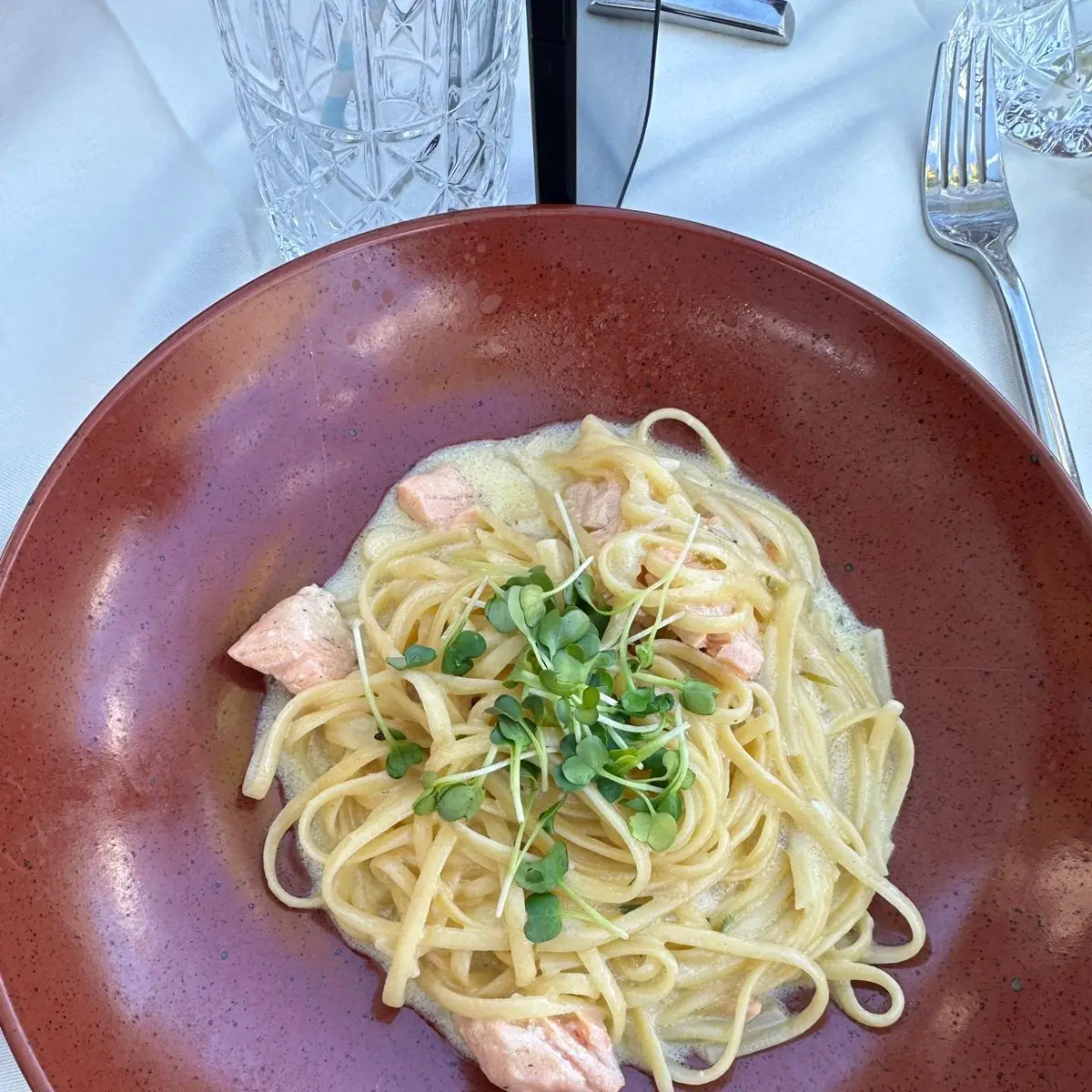 Salmon Linguine