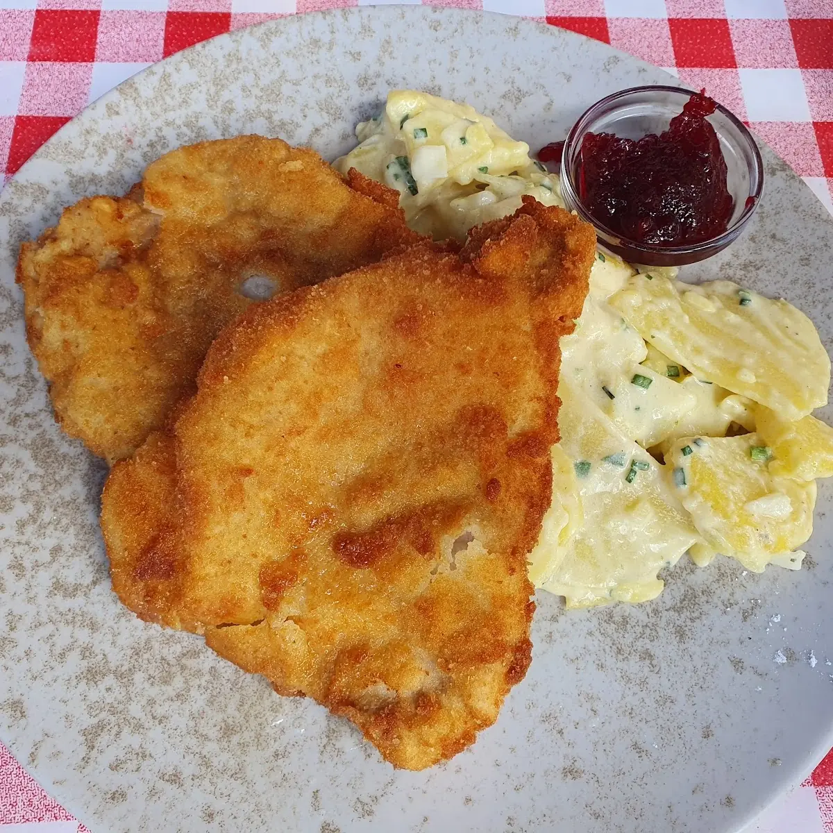 Schnitzel Mit Kartoffelsalat