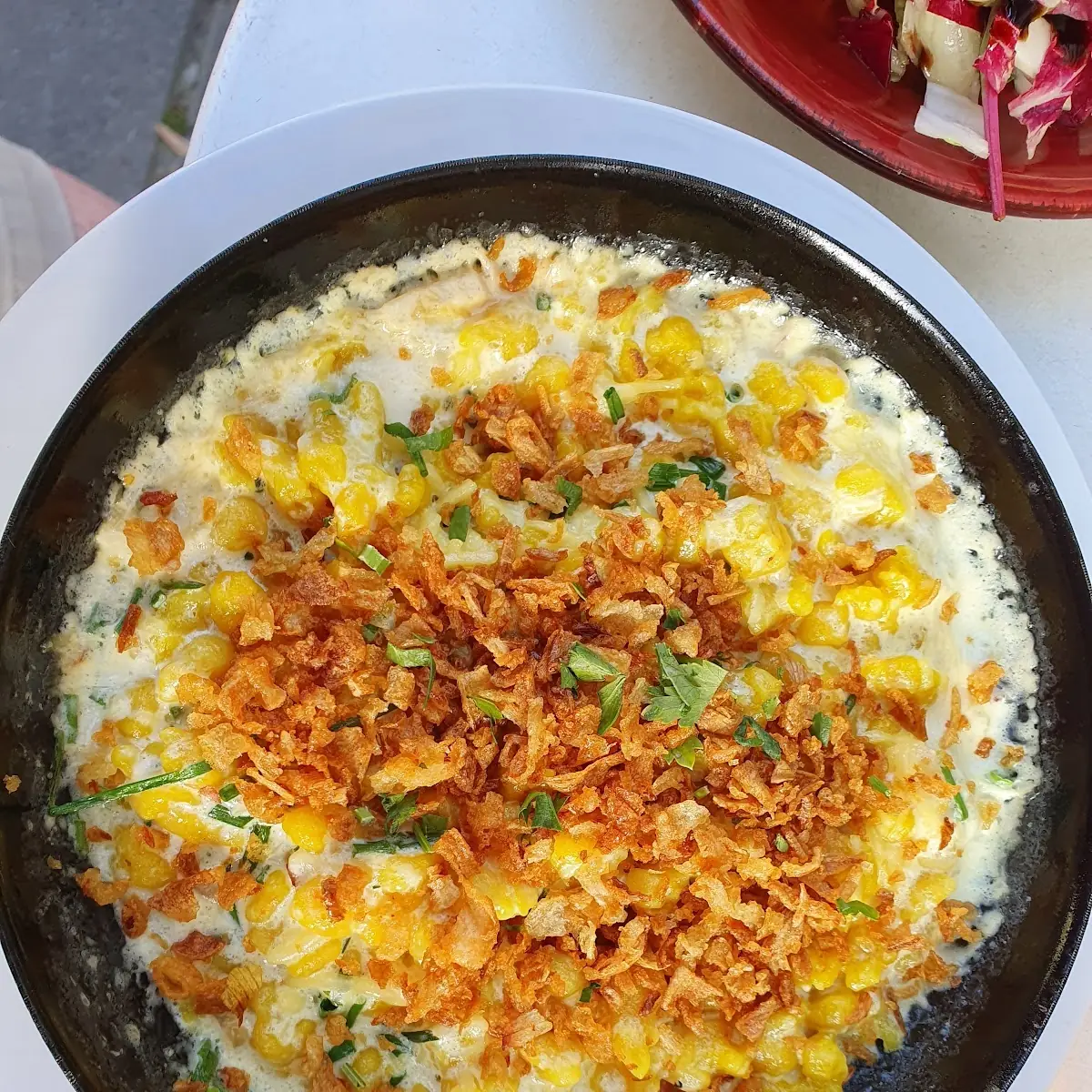 Kasnockerl Mit Blattsalat
