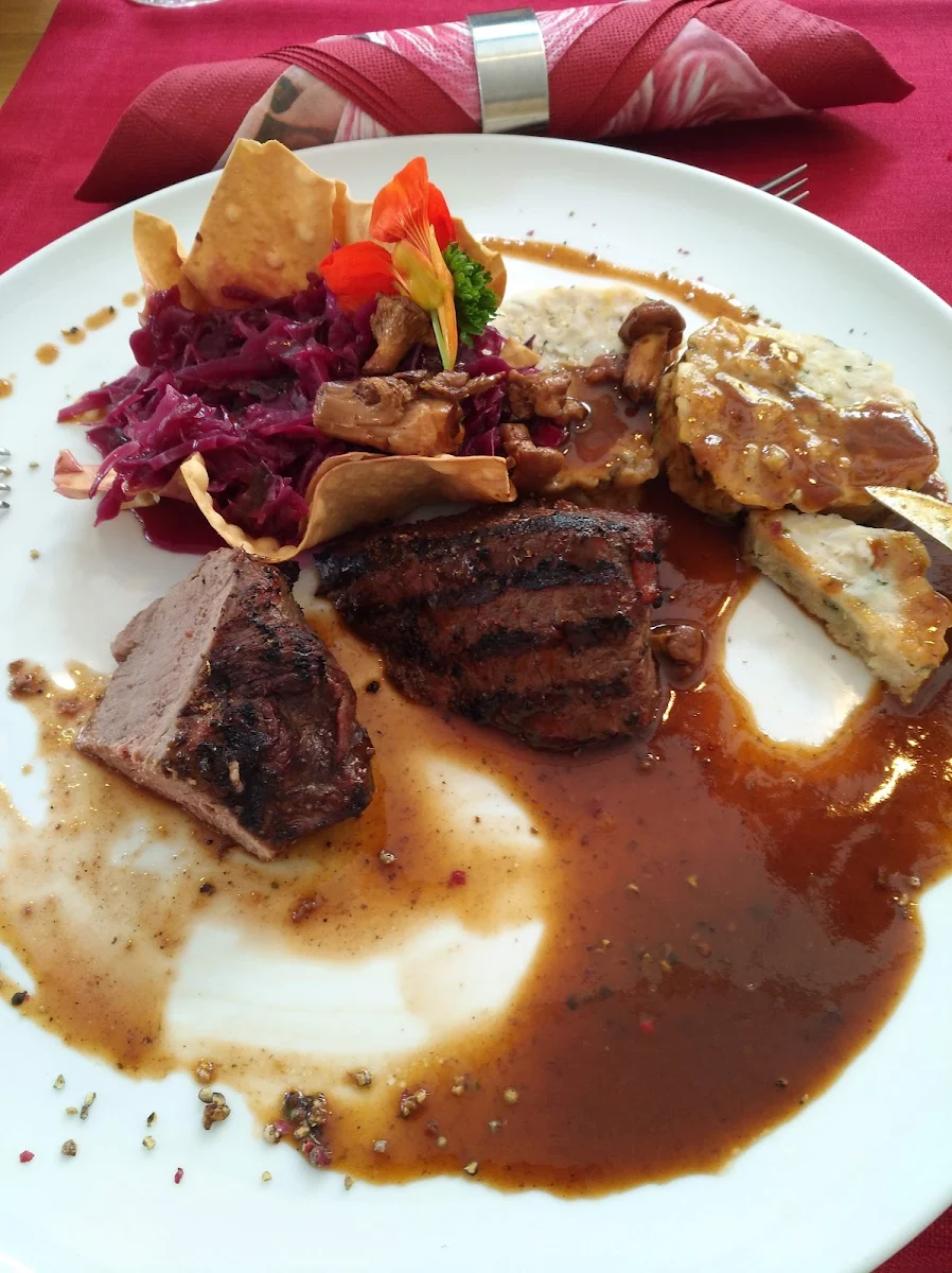 Hirschrücken Steak