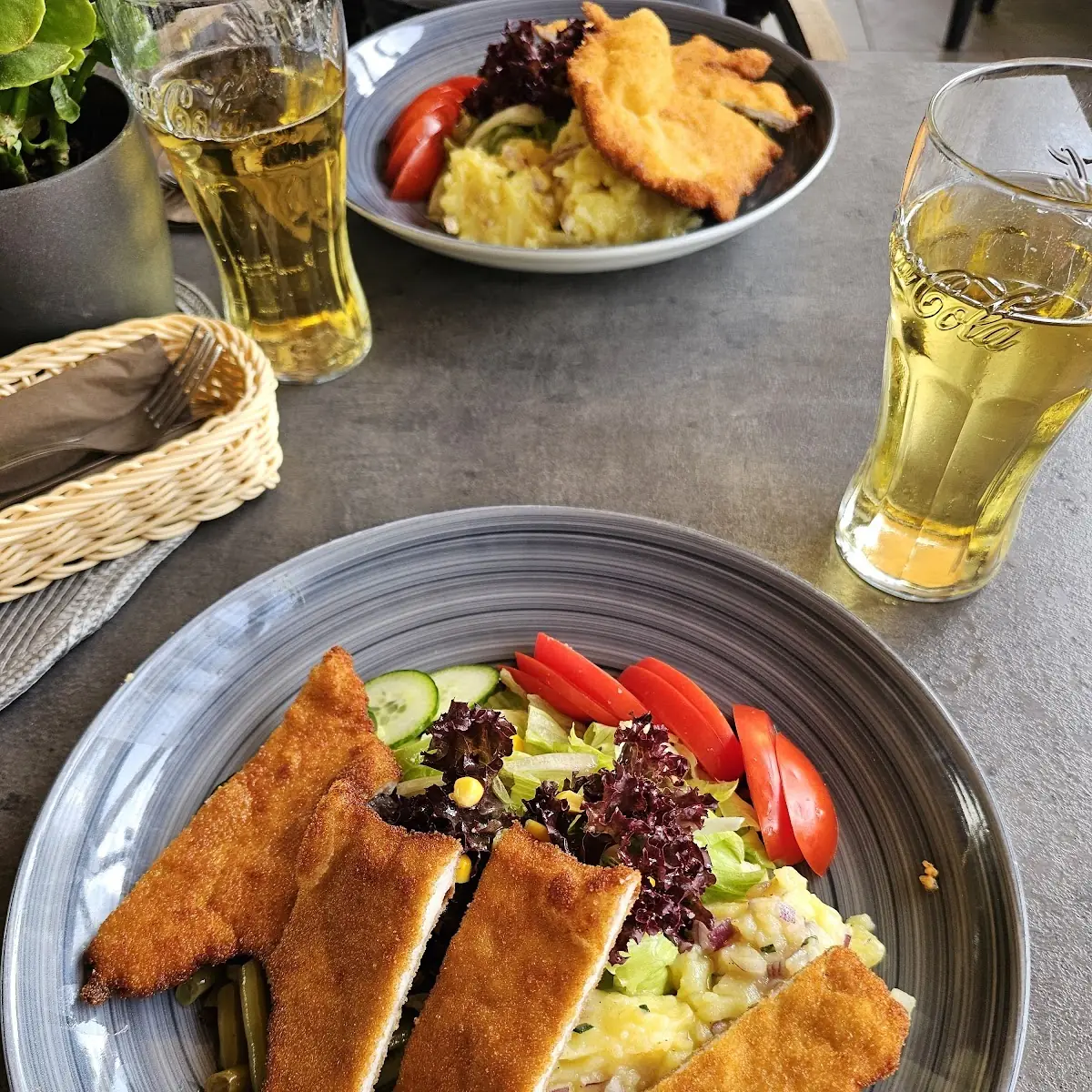 Schnitzel Mit Kartoffelsalat