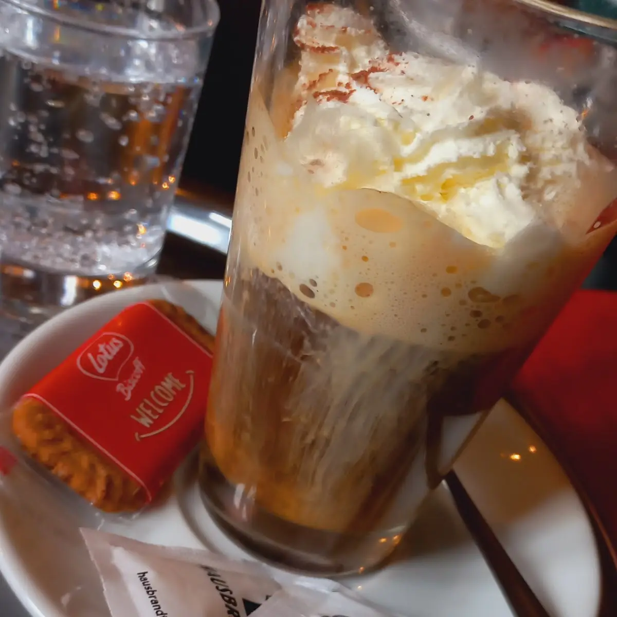 Colombian Coffee with Rum and Whipped Cream