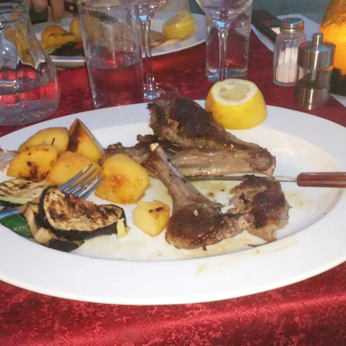 Lamb Chops with Roasted Vegetables