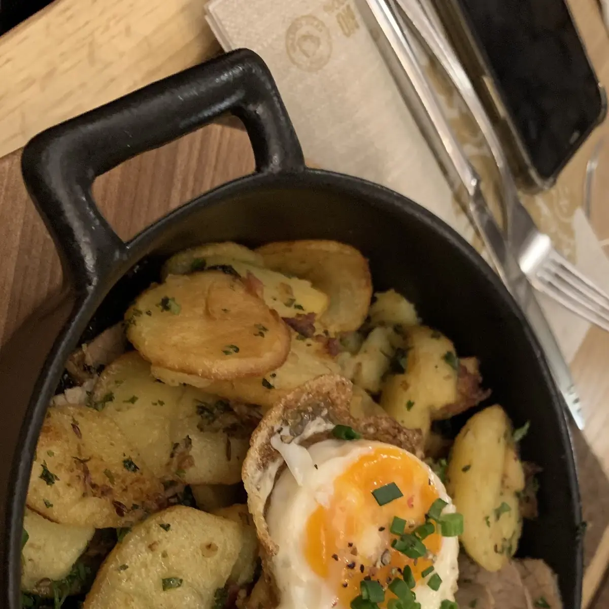 Tyrolean Traditional Dish with Roast Potatoes