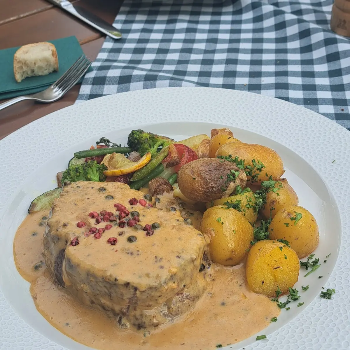 Pfefferstak Mit Kartoffeln