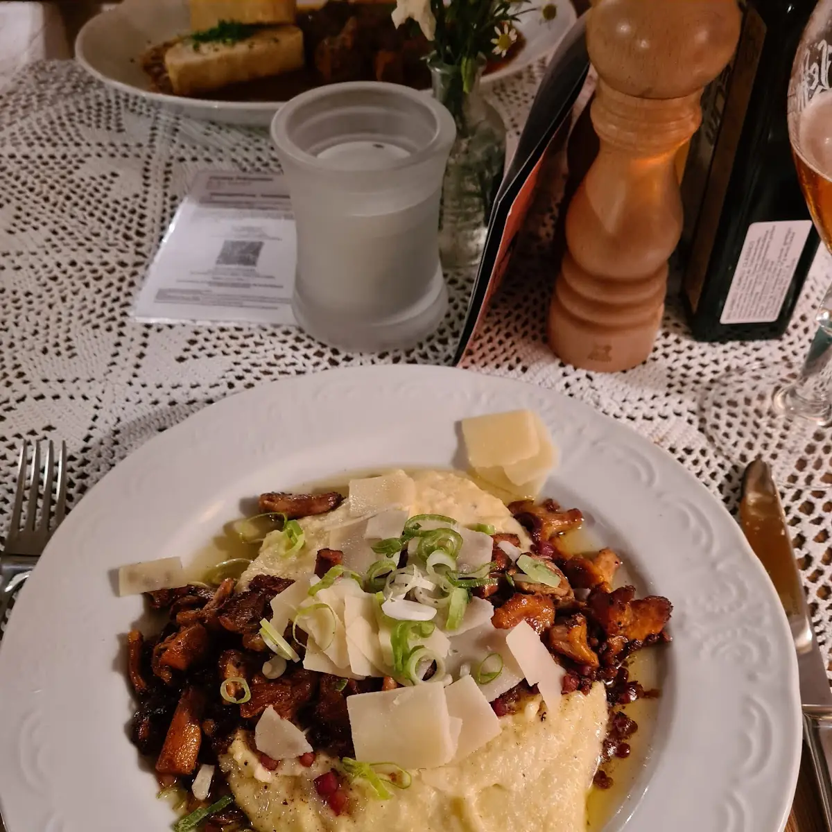 Polenta Mit Pilzen