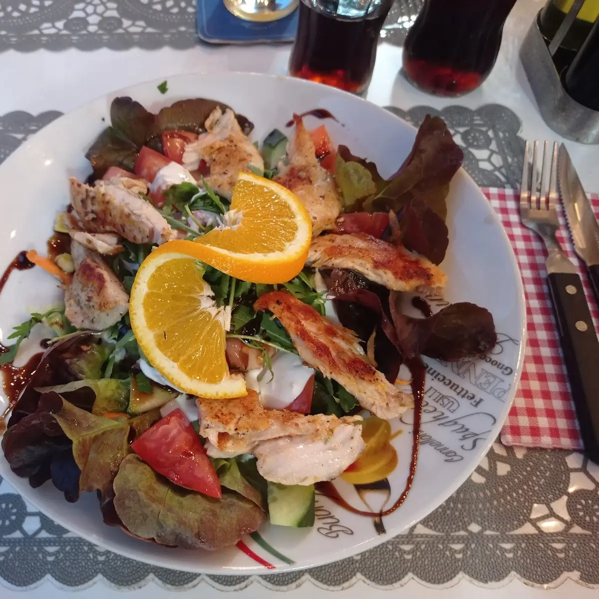 Salat Mit Putenstreifen