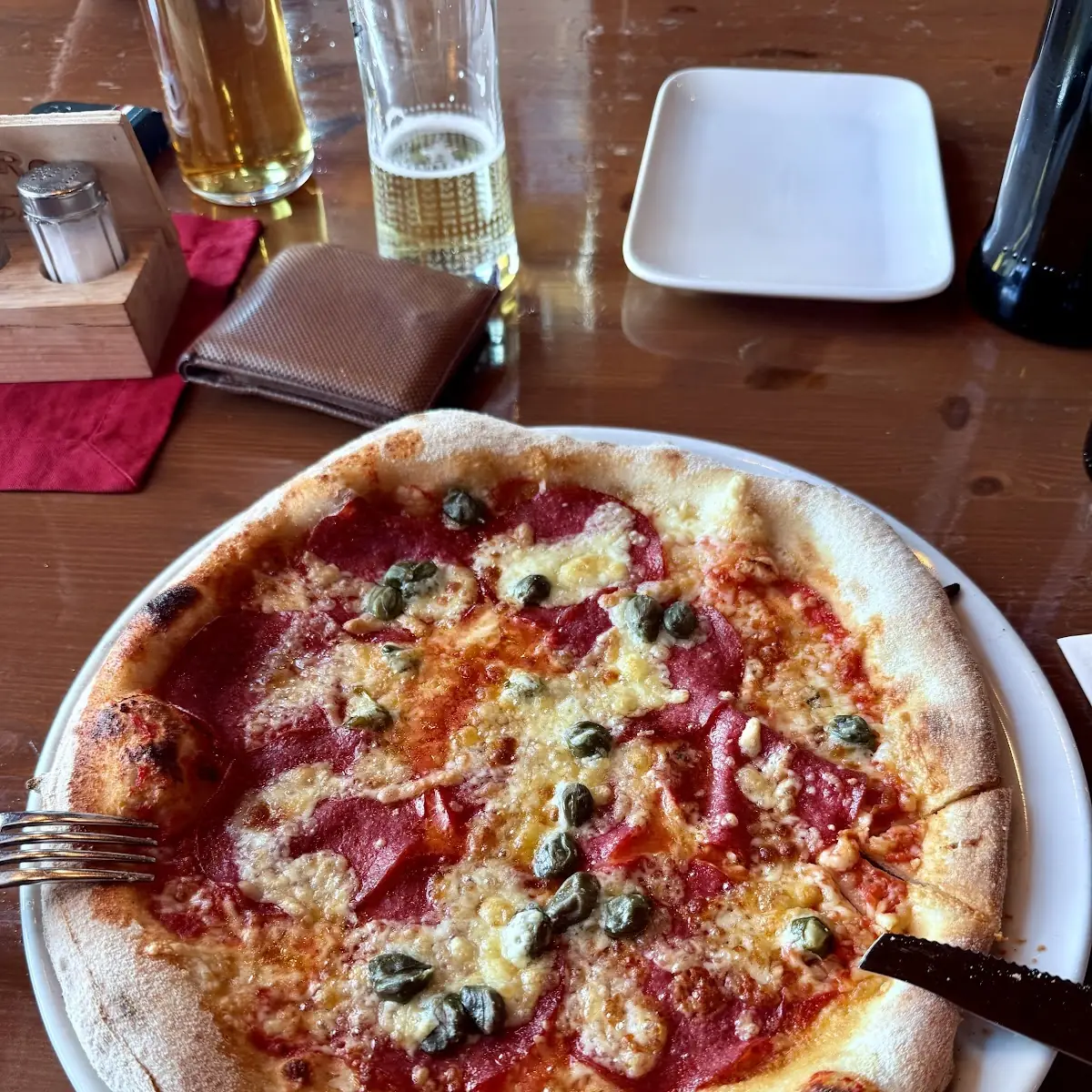 Pizza Salami Mit Kapern