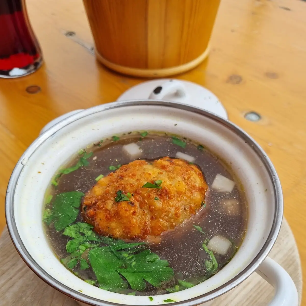 Kaspressknödelsuppe
