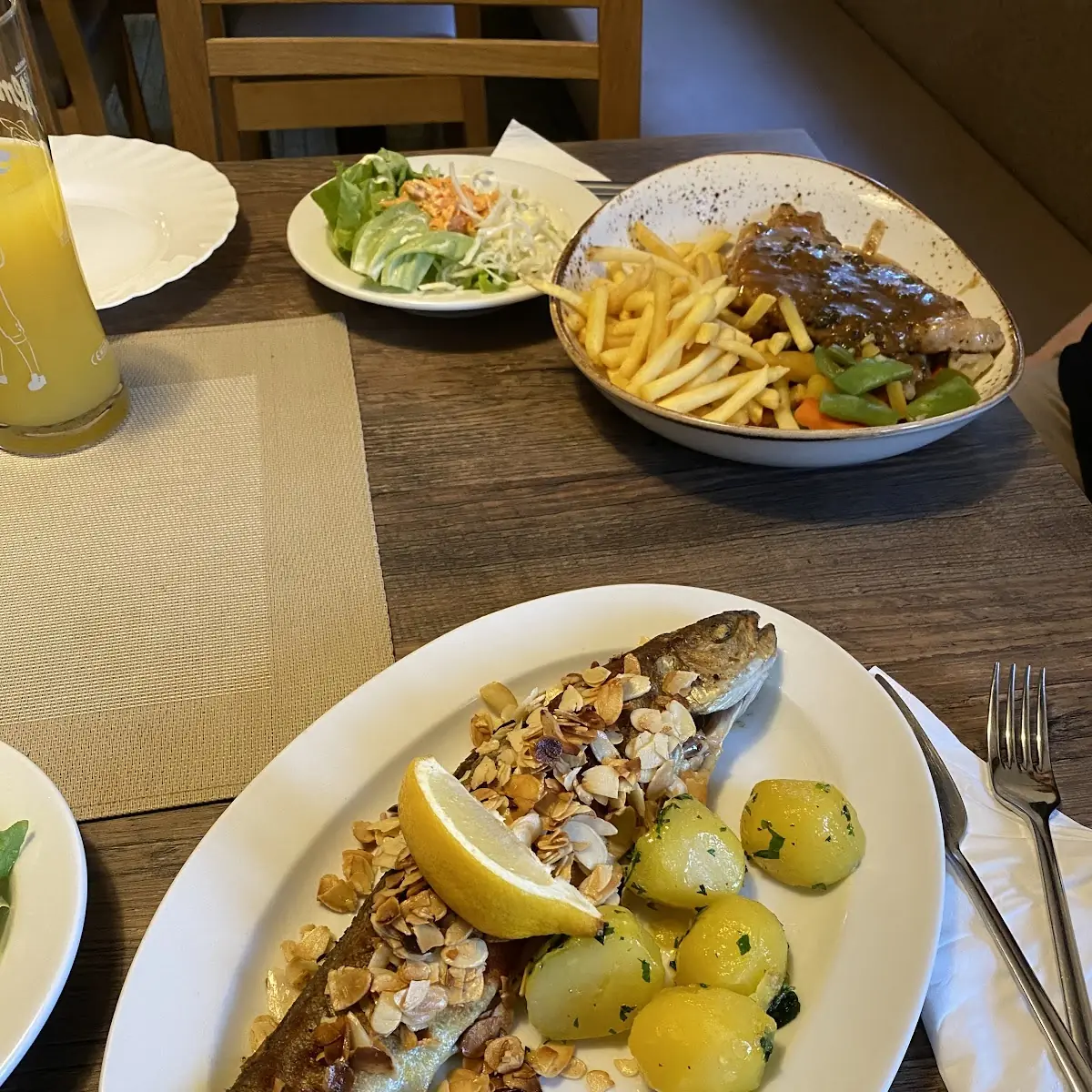 Knoblauch Forelle
