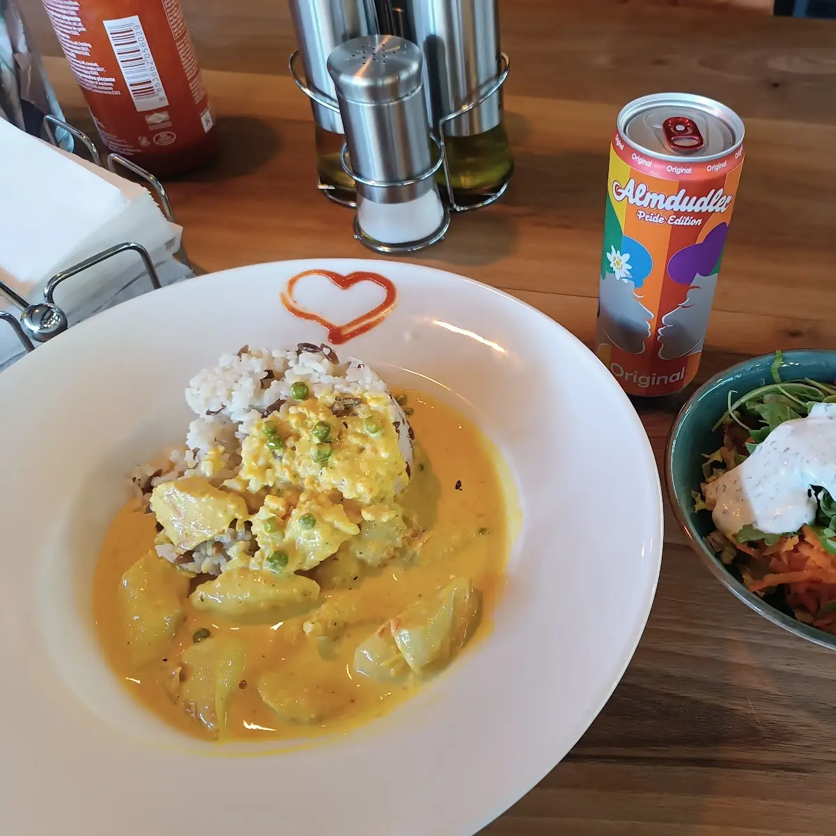Hühner Currygeschnetzeltes Mit Reis