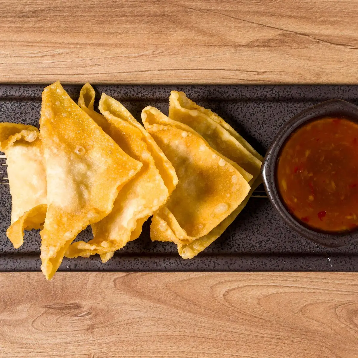 Hausgemachte Gebackene Wonton 6 Stück