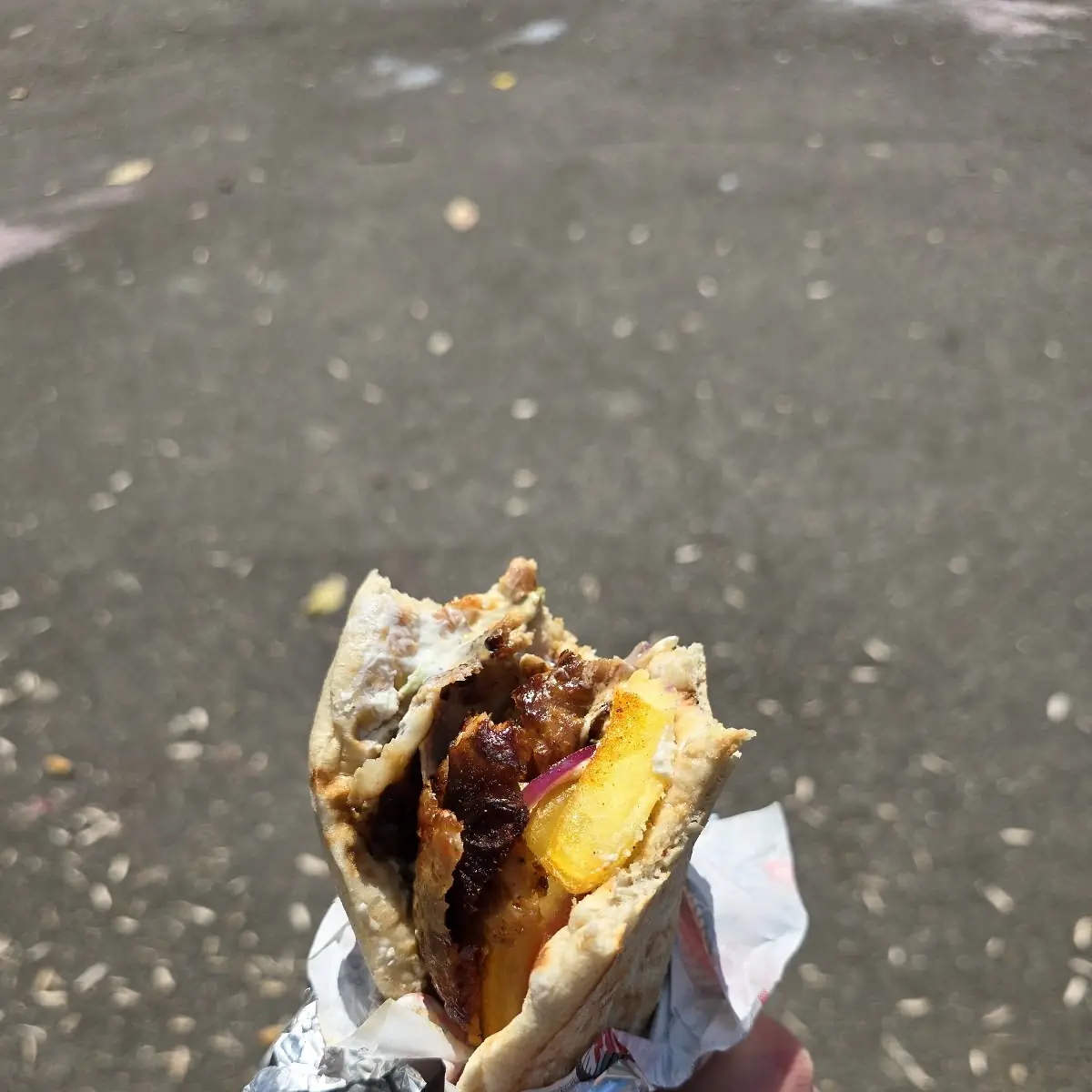 Gyros Wrap Mit Pommes