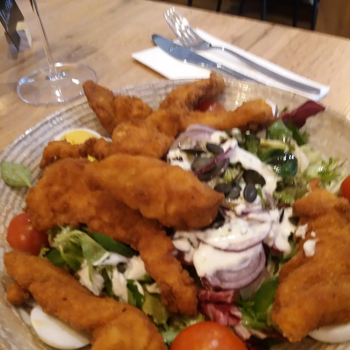 Backhendlsalat