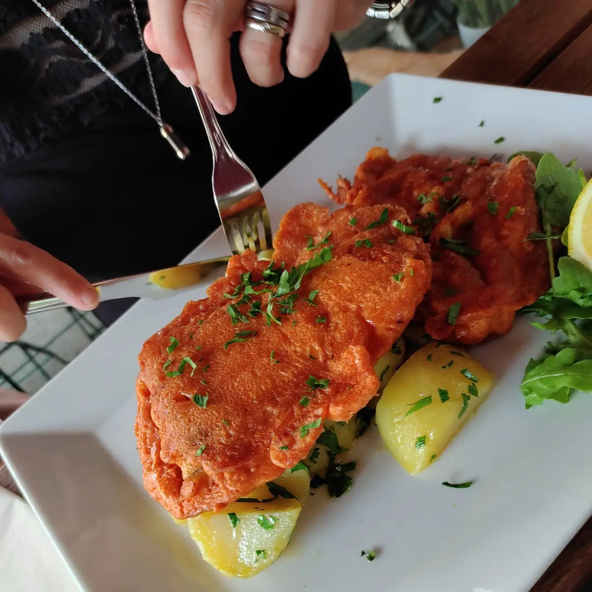 Zander In Parmesankruste