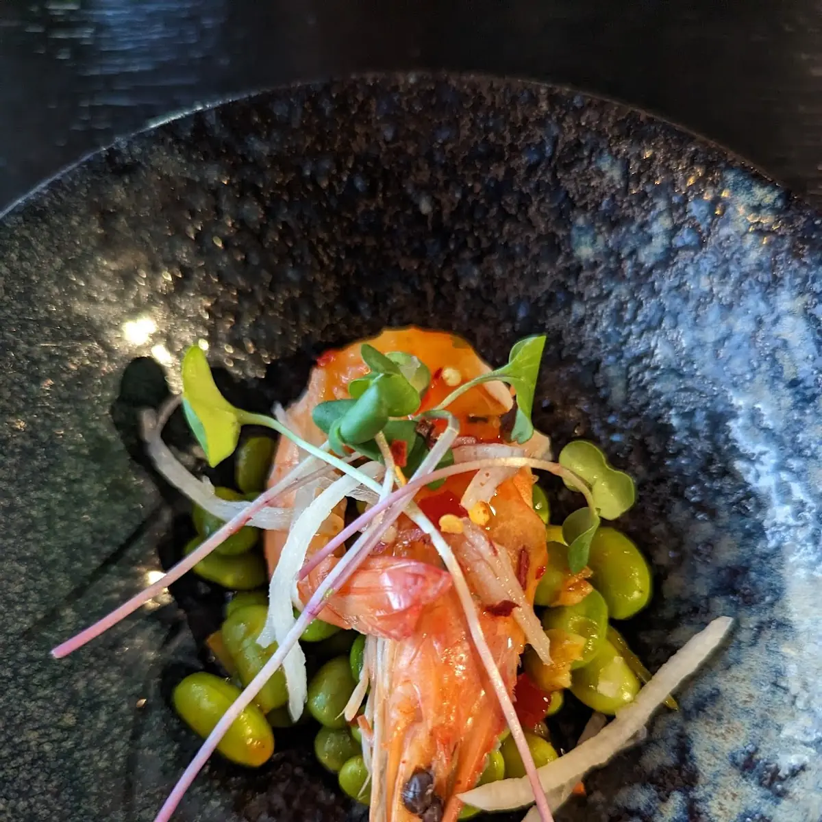 Edamame and Shrimp