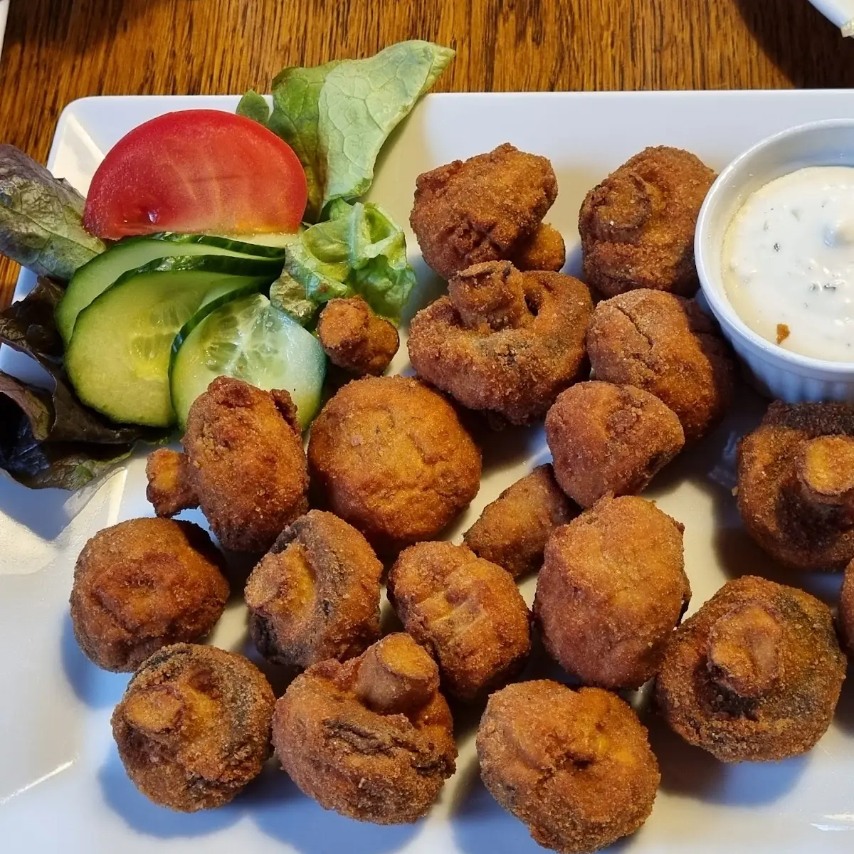 Gebackene Champignon