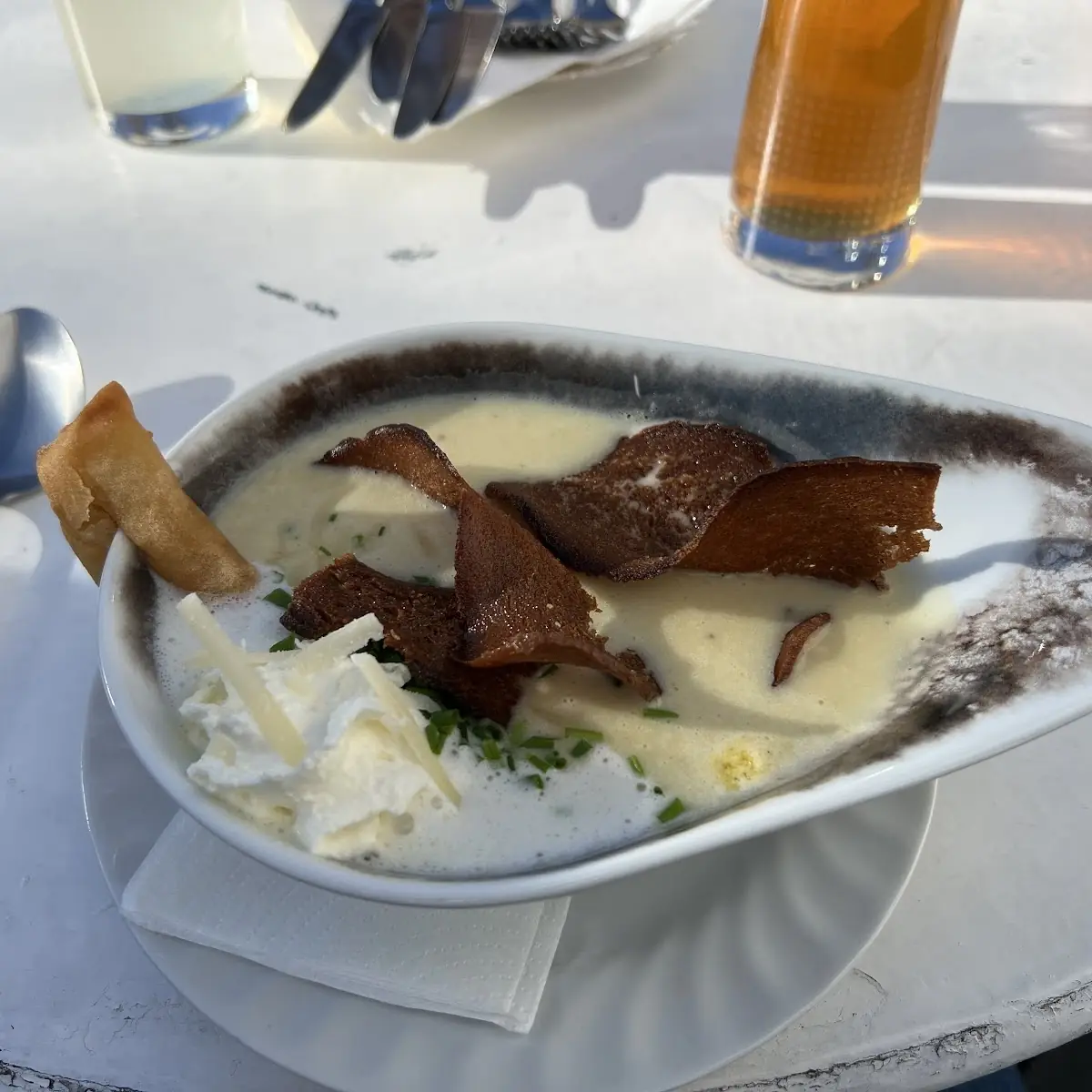 Kartoffelsuppe Mit Parmesan