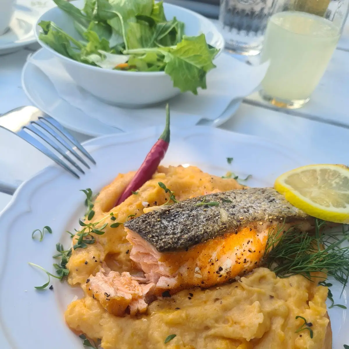 Lachs Auf Süßkartoffeln