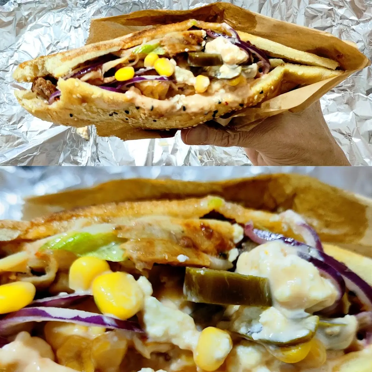 Hühner Kebab Sandwich