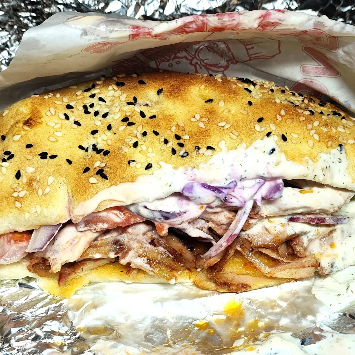 Kebab Sandwich Mix Scharf Mit Mais Und Jalapenos