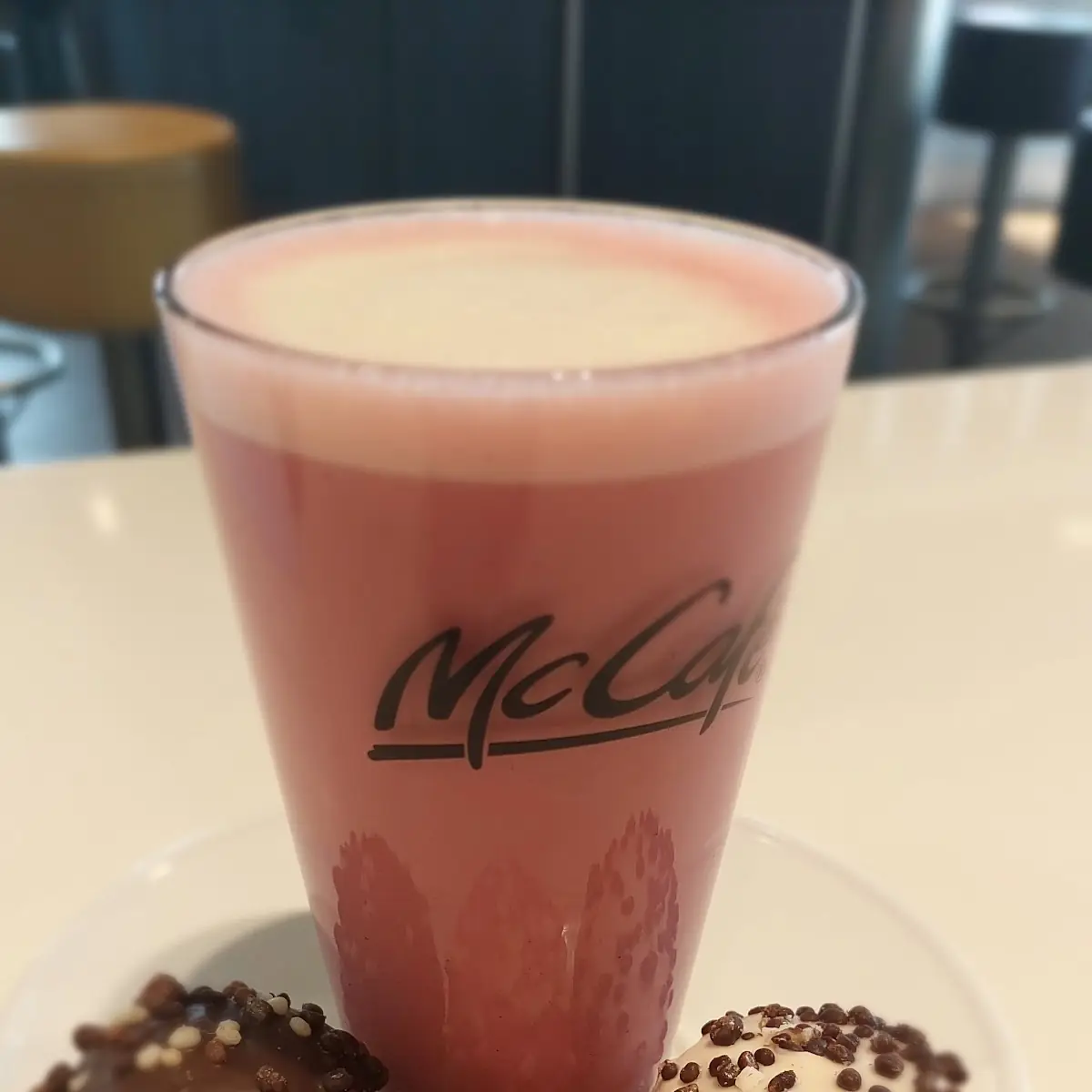 Pink Latte And Popdots