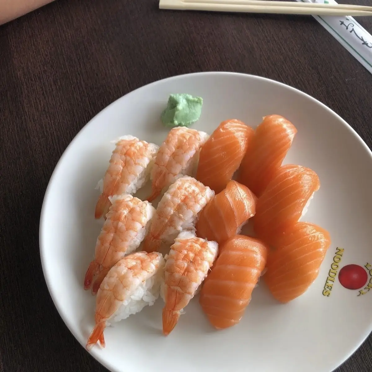 Shrimp and Salmon Nigiri