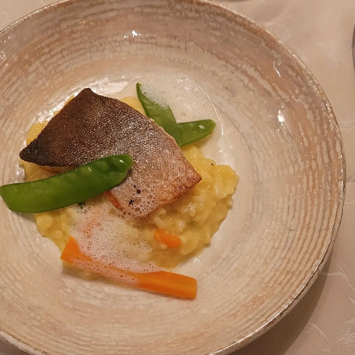 Resch Gebratenes Seesaiblingsfilet Mit Safranrisotto, Restaurant & Hotel Waldesruh