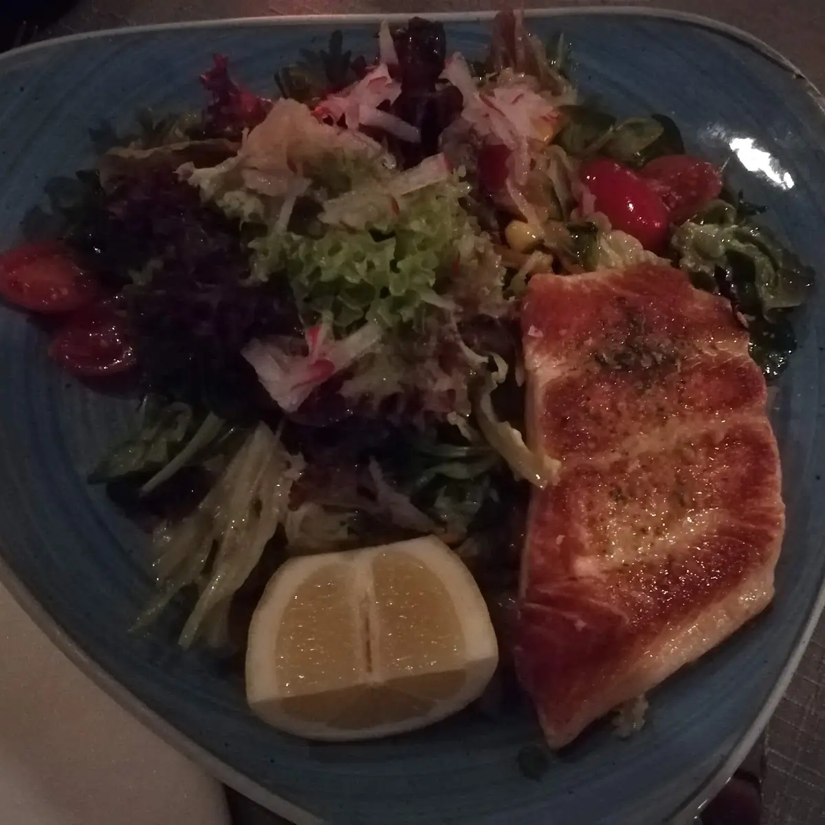 Salat Mit Lachssteak