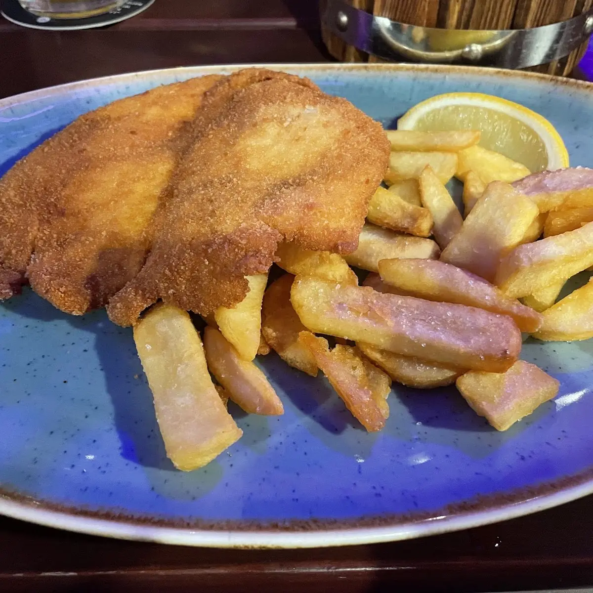 Pork Schnitzel And Crisps