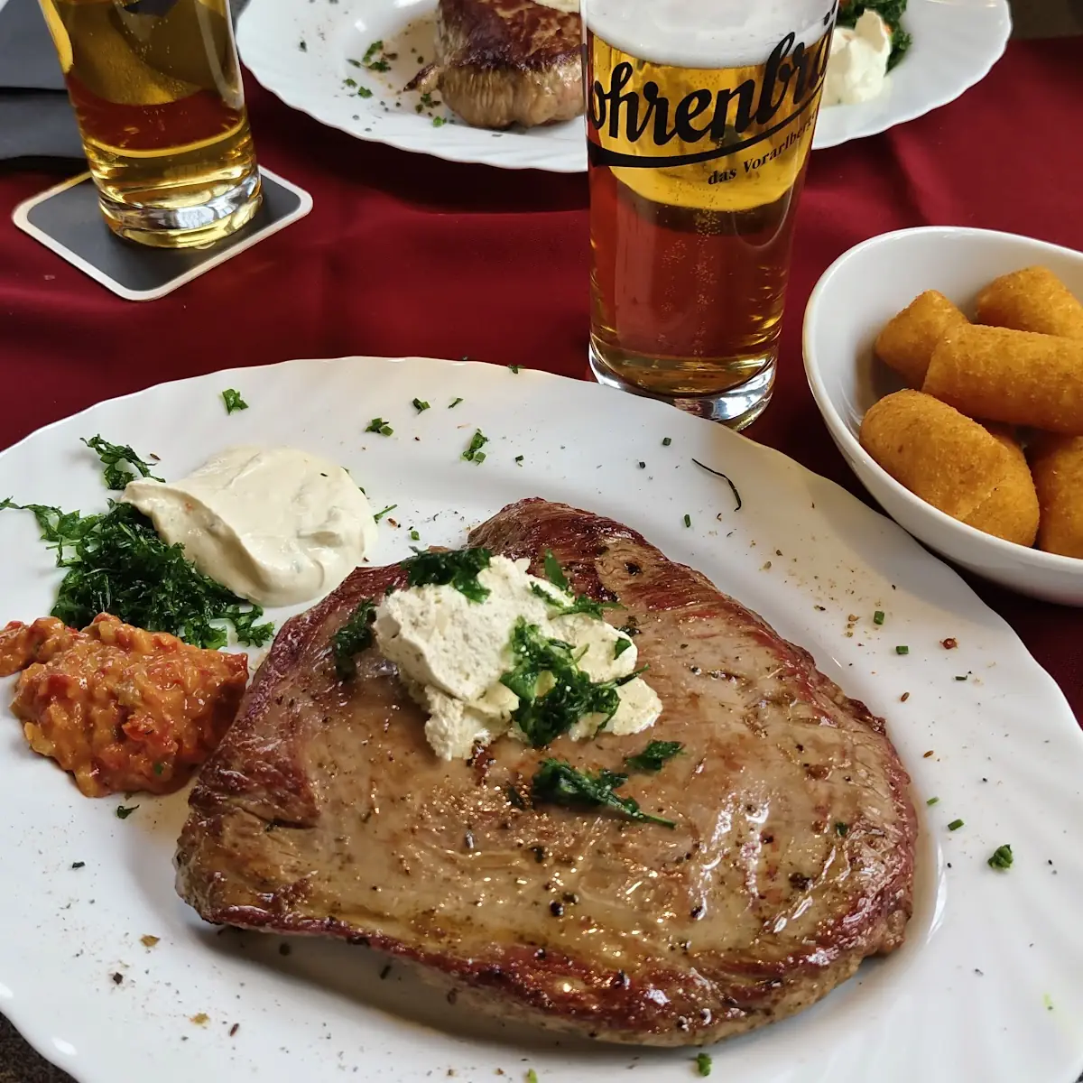 Iron Flat Steak Mit Kroketten