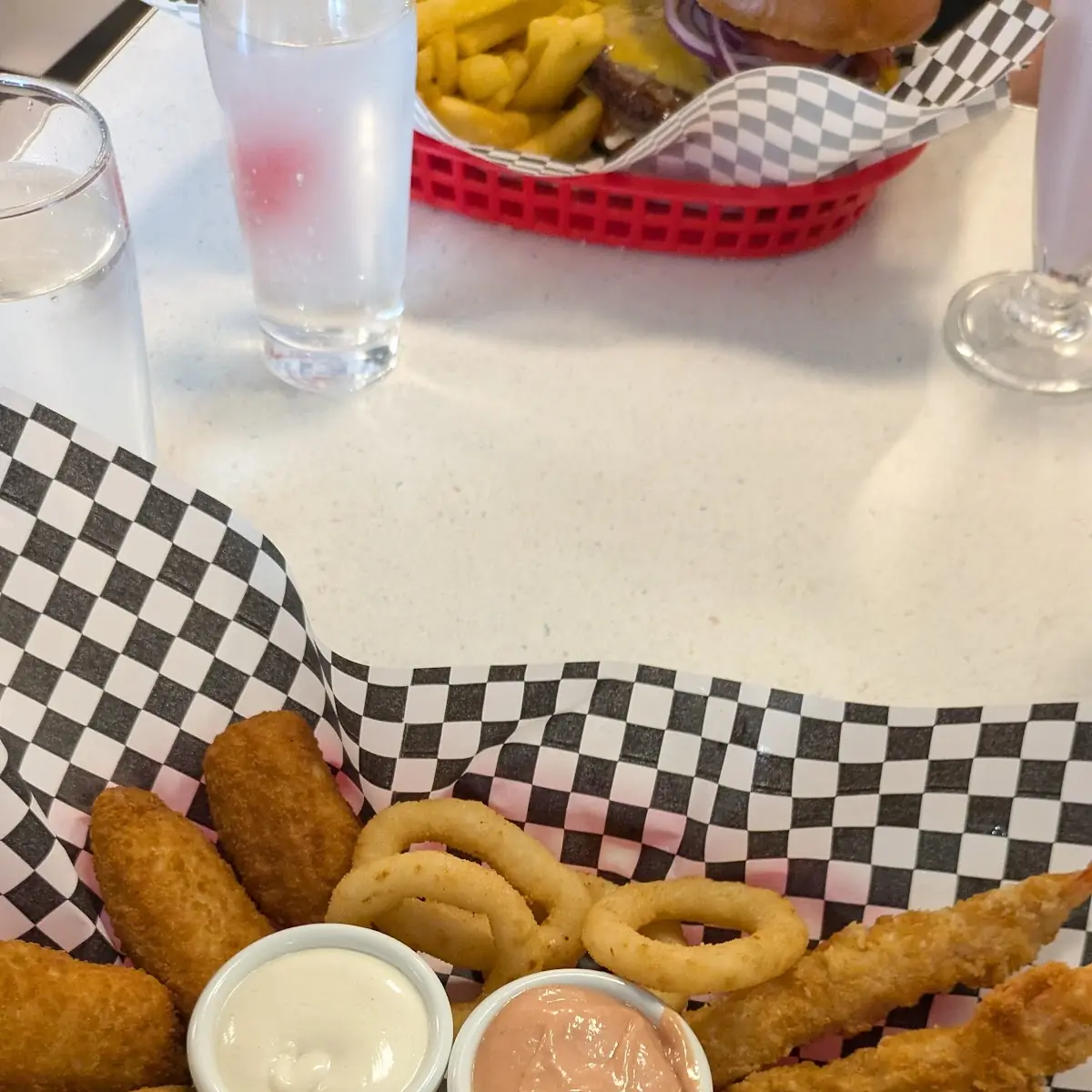 Onion Rings Mozarella Sticks
