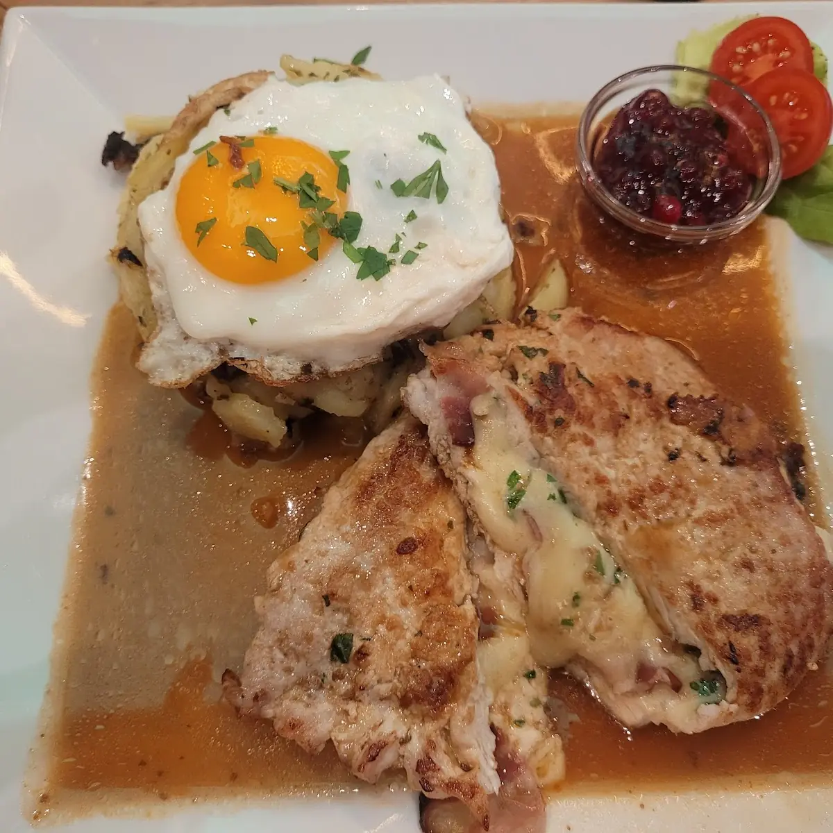 Bratkartoffeln Und Spiegelei