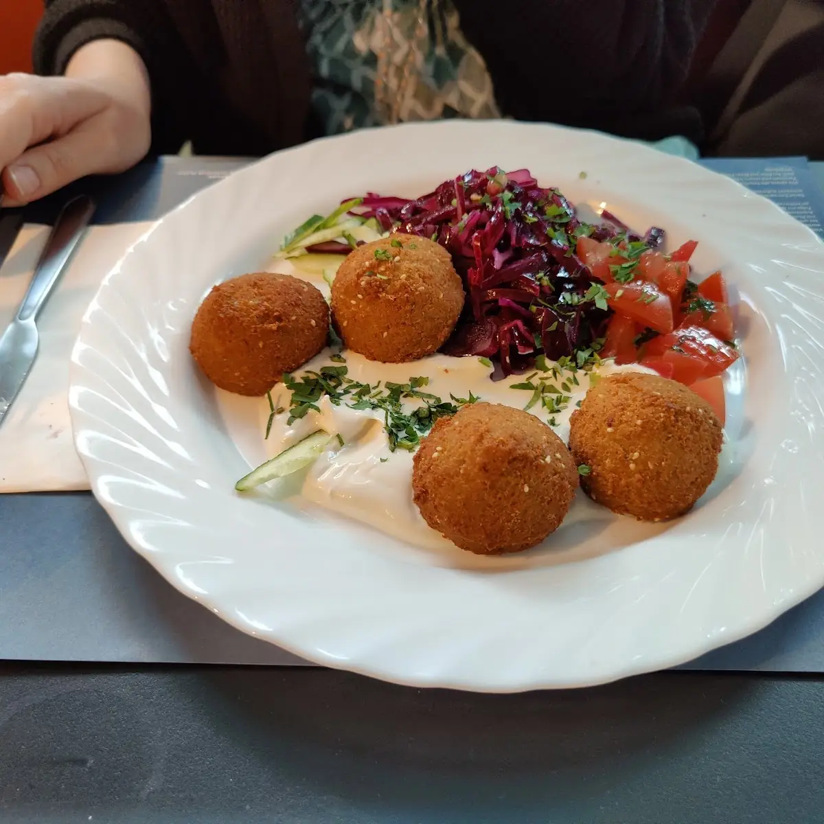 Mit Feta Gefüllte Falafel