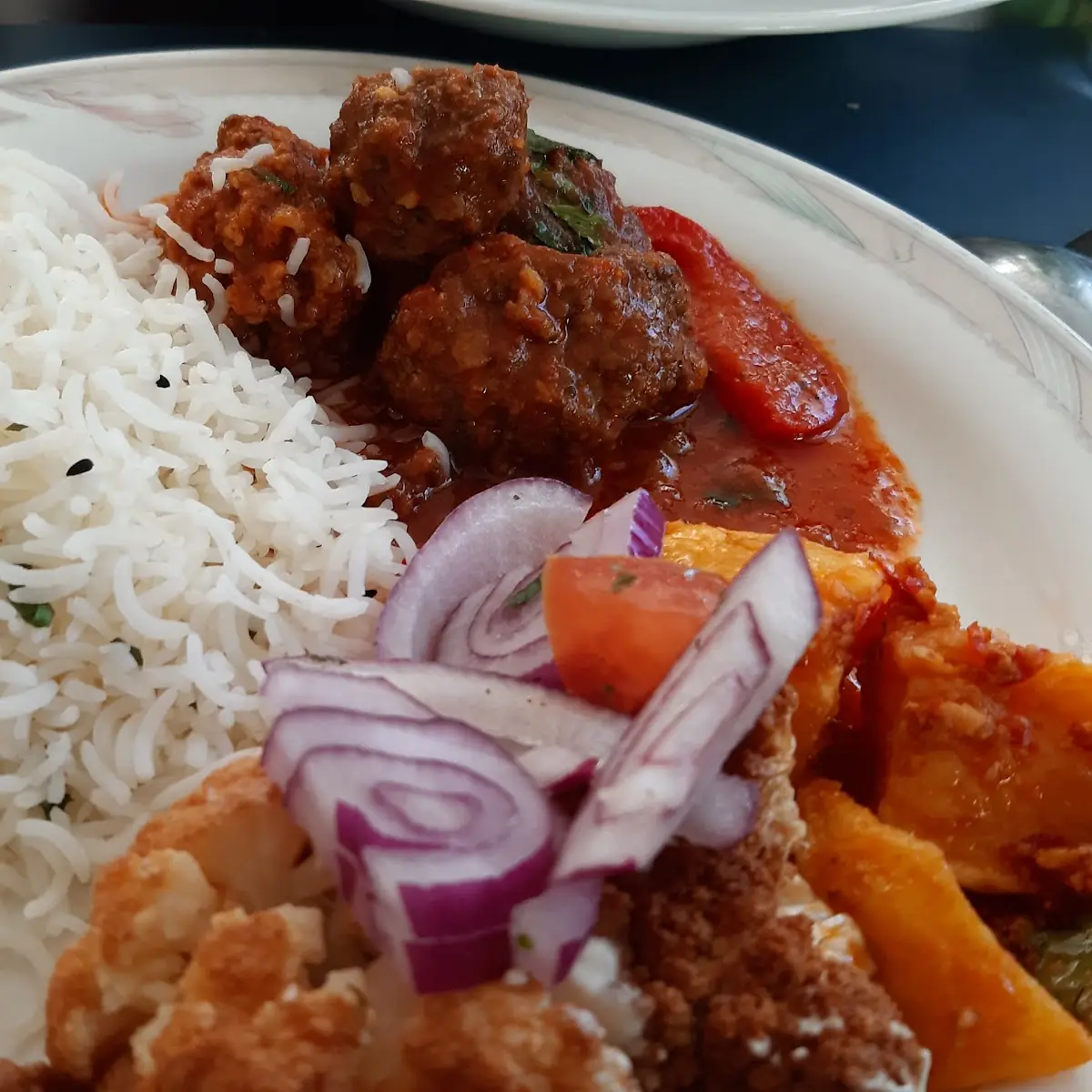 Reis Mit Gemüse Selbstbedienung Am Buffet
