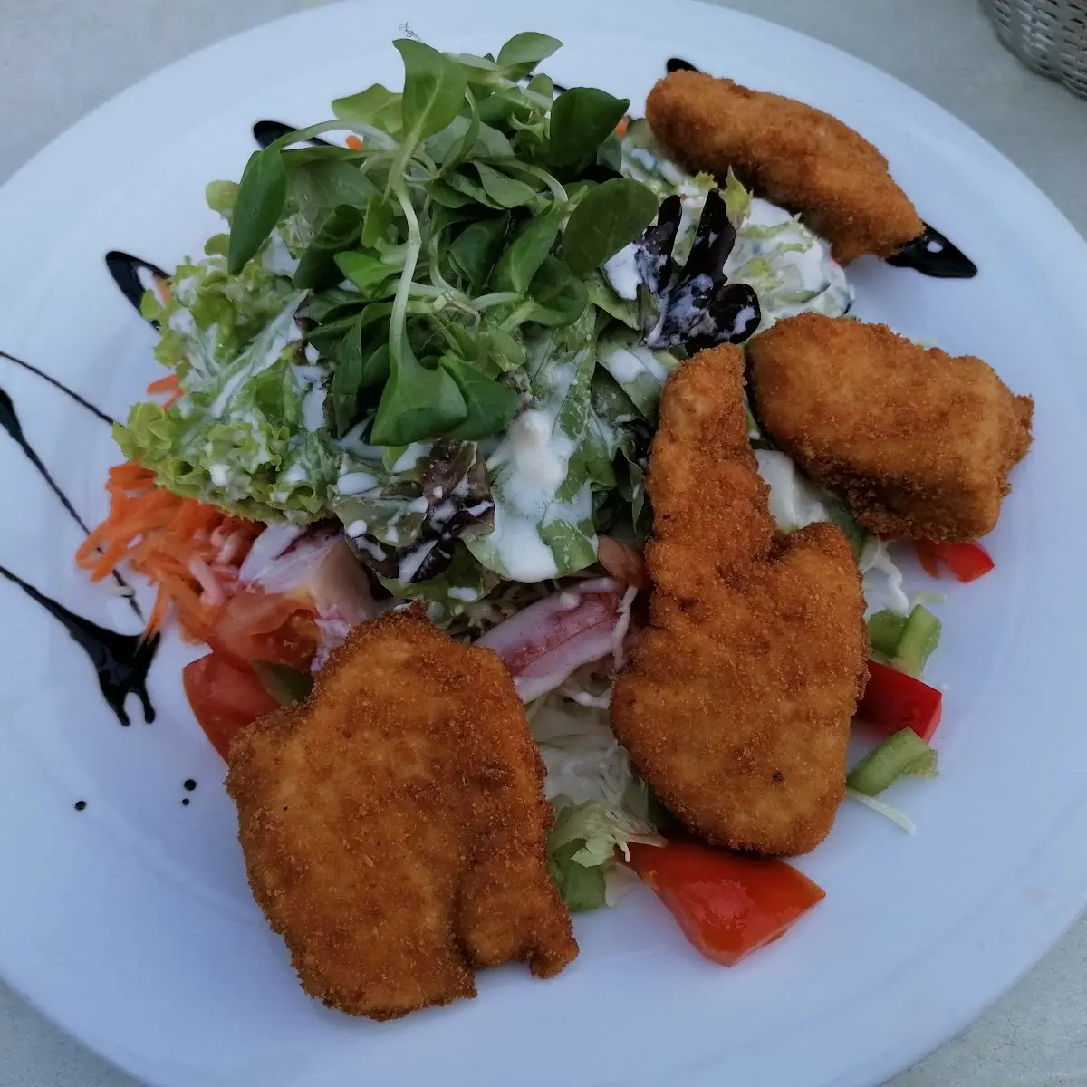Backhendlsalat