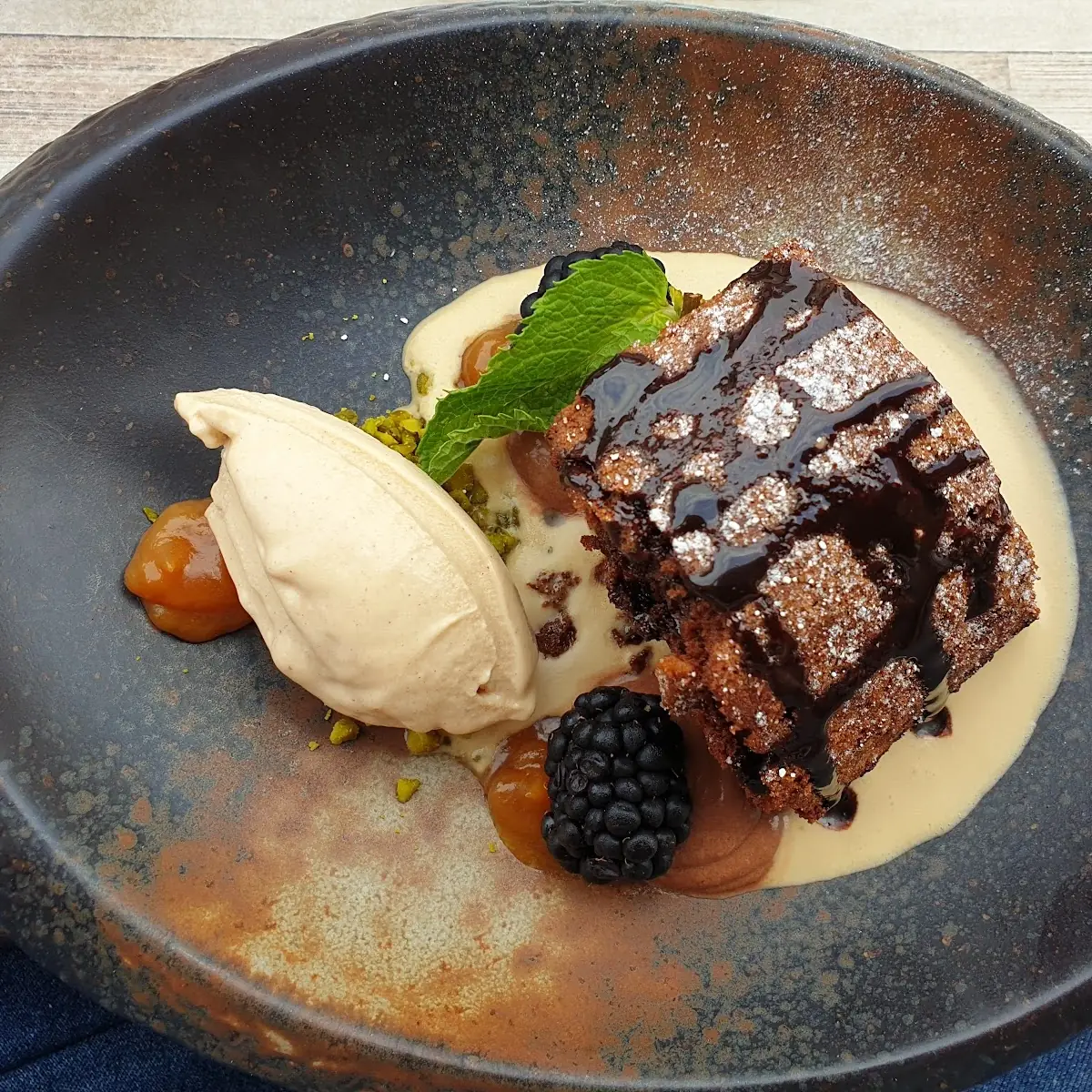 Brownie Mit Espressocreme