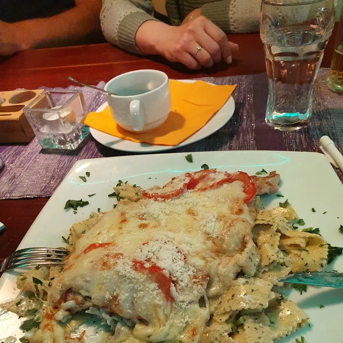 Überbacken Gefülltes Schnitzel