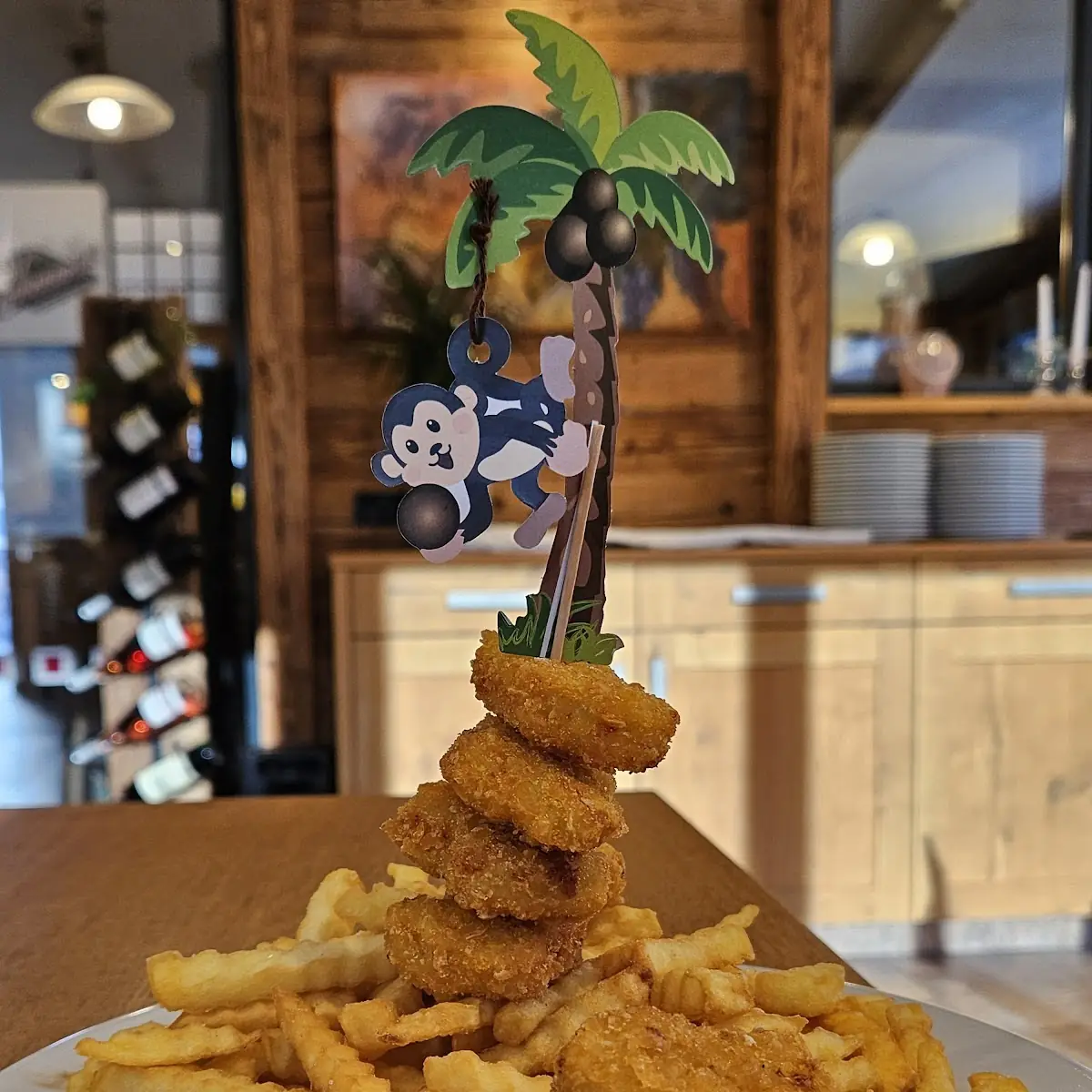 Chicken Nuggets Mit Pommes Frites