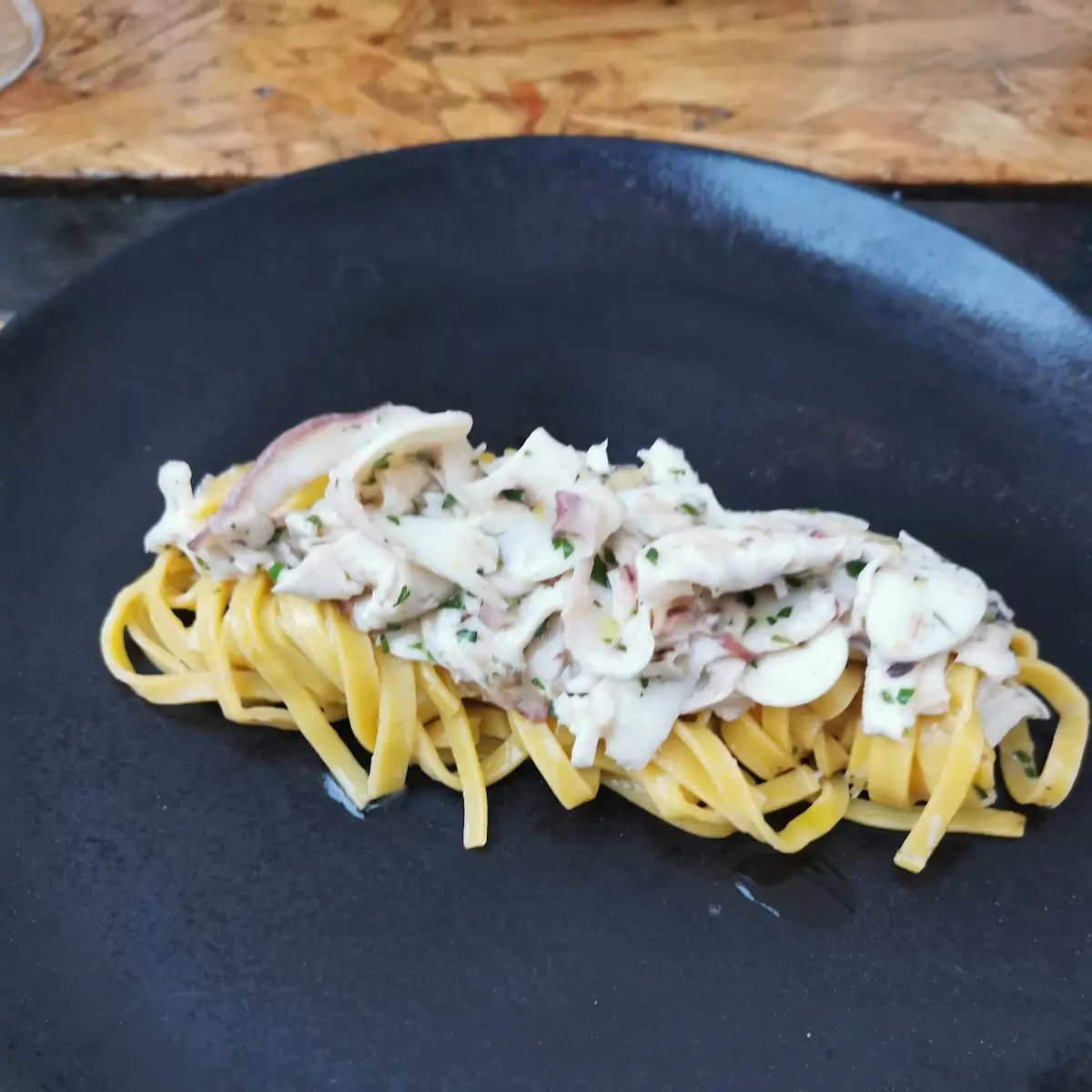 Tagliolini Limone Polpo E Bottarga