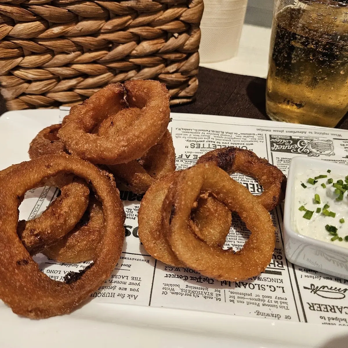 Gebackene Zwiebelringe