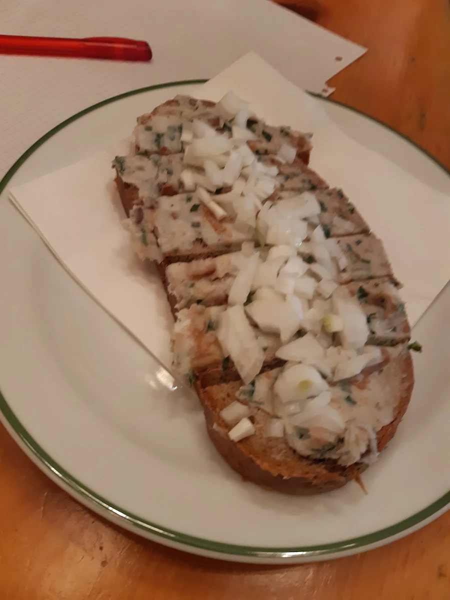 Grammelschmazbrot Mit Zwiebel