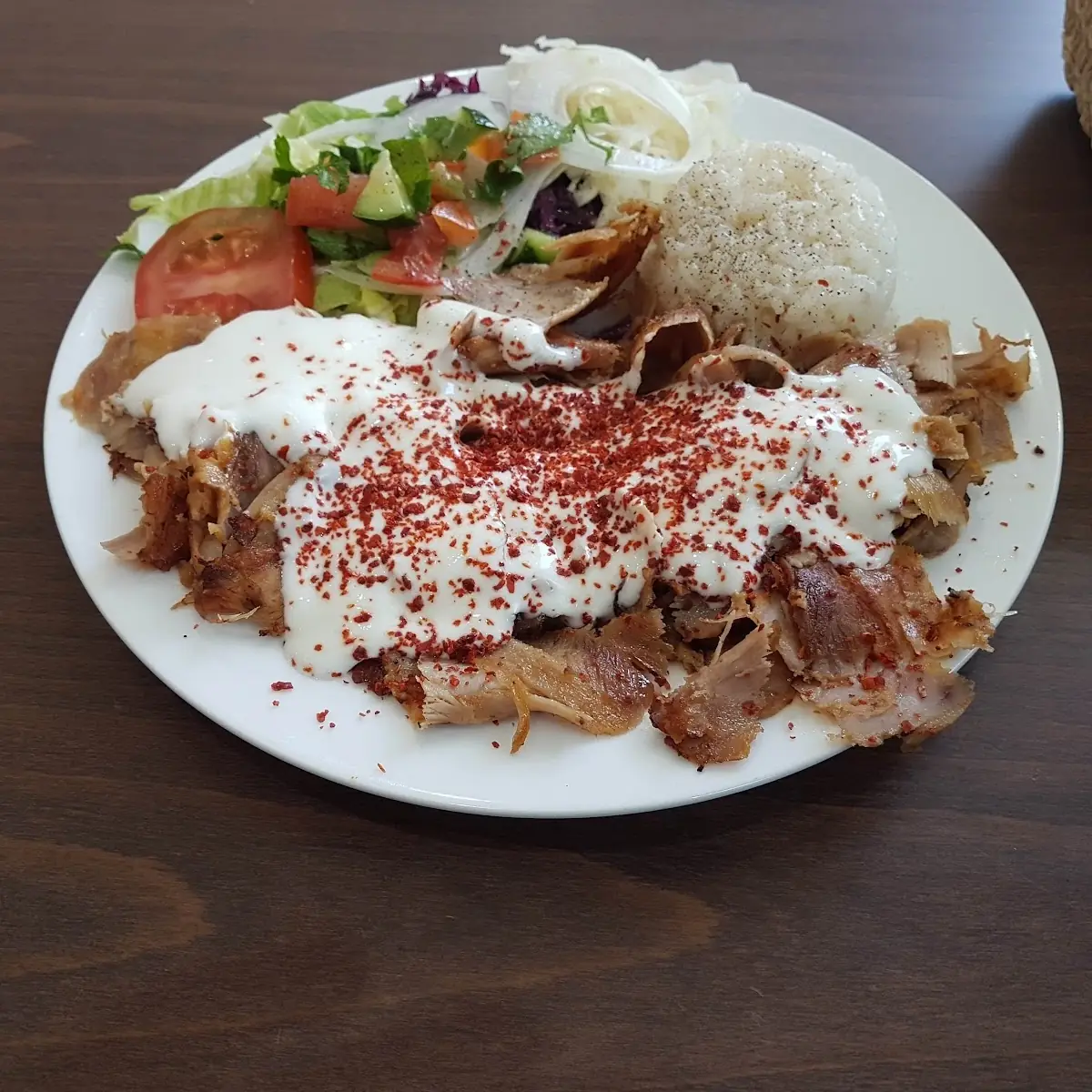 Kebap Teller Pute Mit Reis