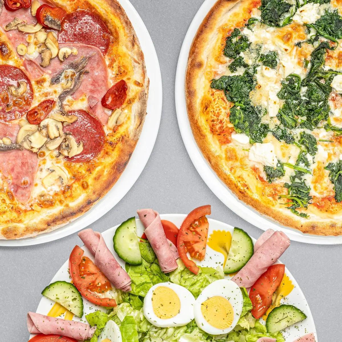 Salat Und Pizza