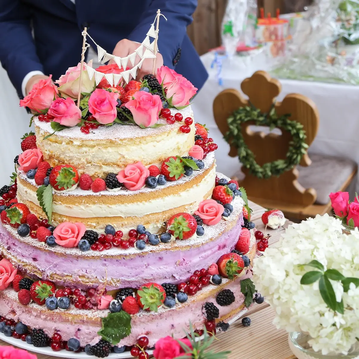 Glutenfreie Hochzeitstorte