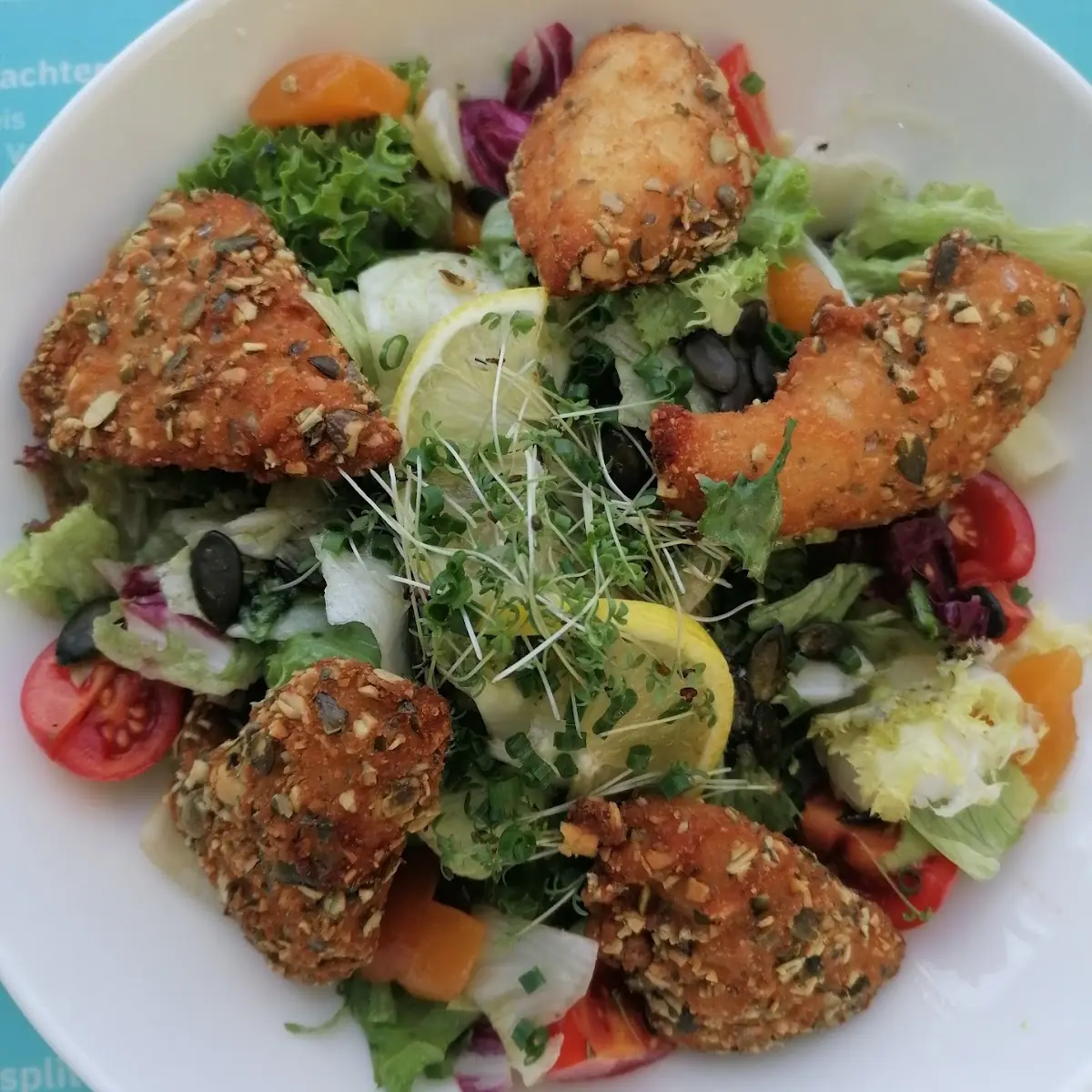 Backhendlsalat Mit Kernöl