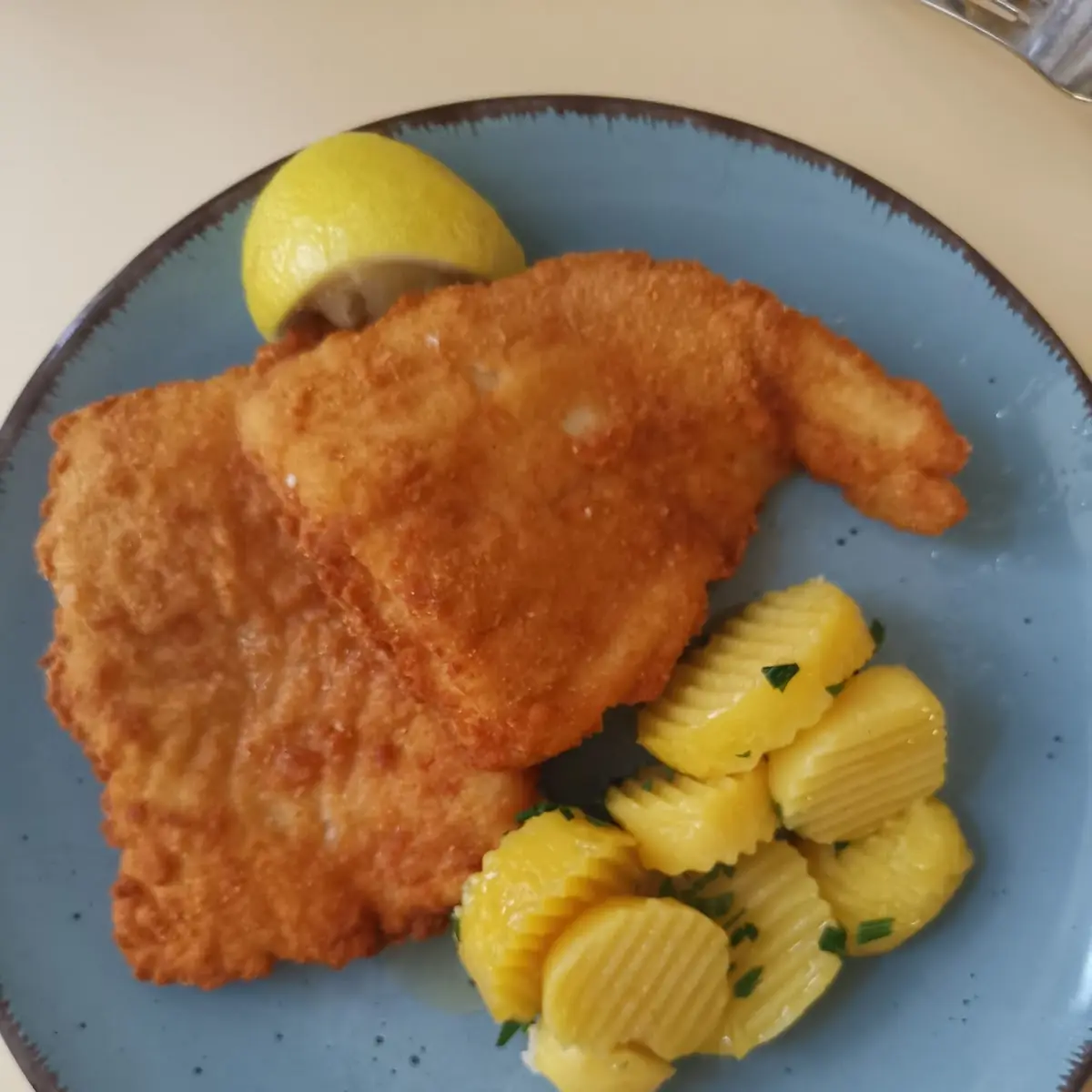 Kabeljau Gebacken Mit Petersilkartoffeln